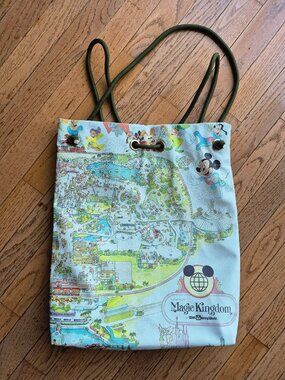 Disney Parks Walt Disney World 50th Anniversary Map Tote Bag